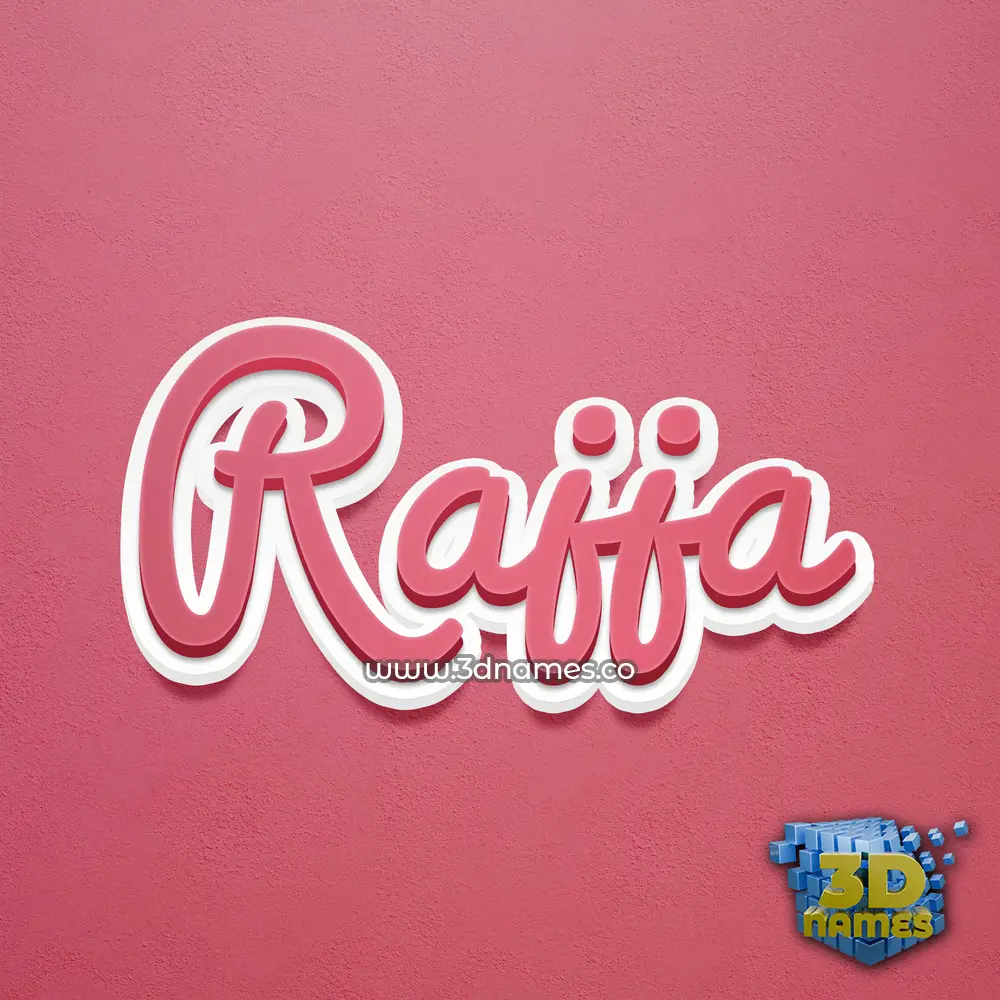 rajja in Red Scribble style - 3D name wallpaper
