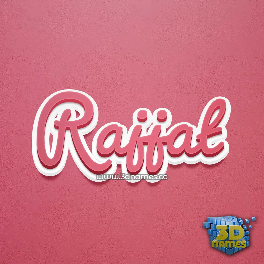 rajjat in Red Scribble style - 3D name wallpaper