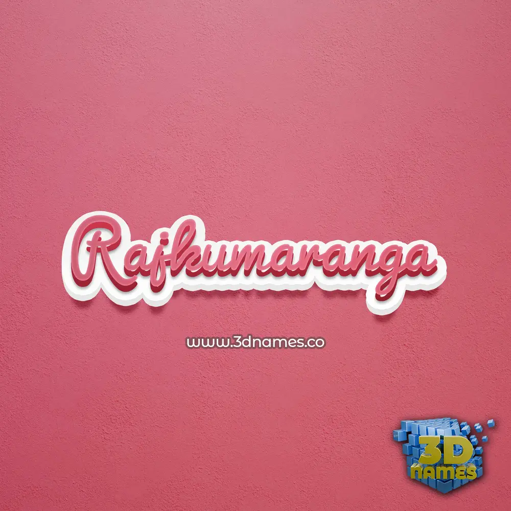 rajkumaranga in Red Scribble style - 3D name wallpaper
