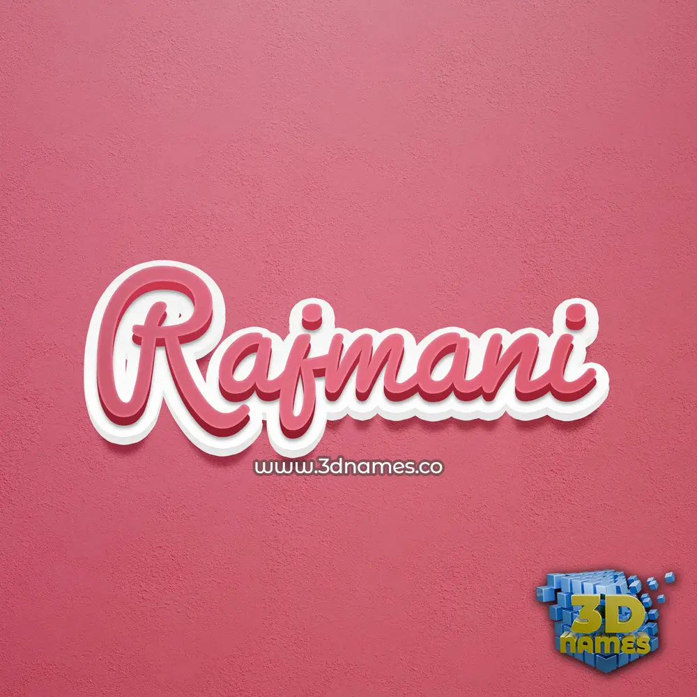 rajmani in Red Scribble style - 3D name wallpaper