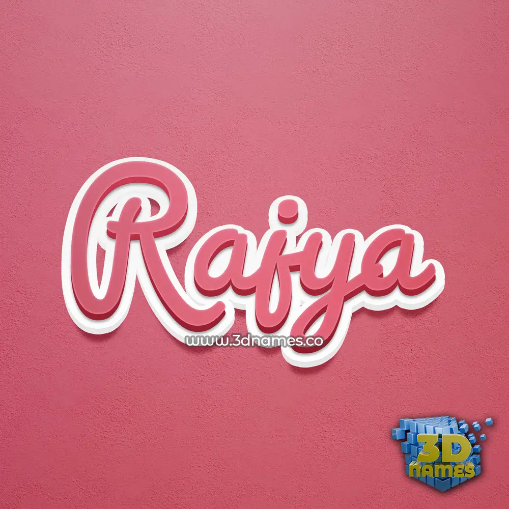 rajya in Red Scribble style - 3D name wallpaper