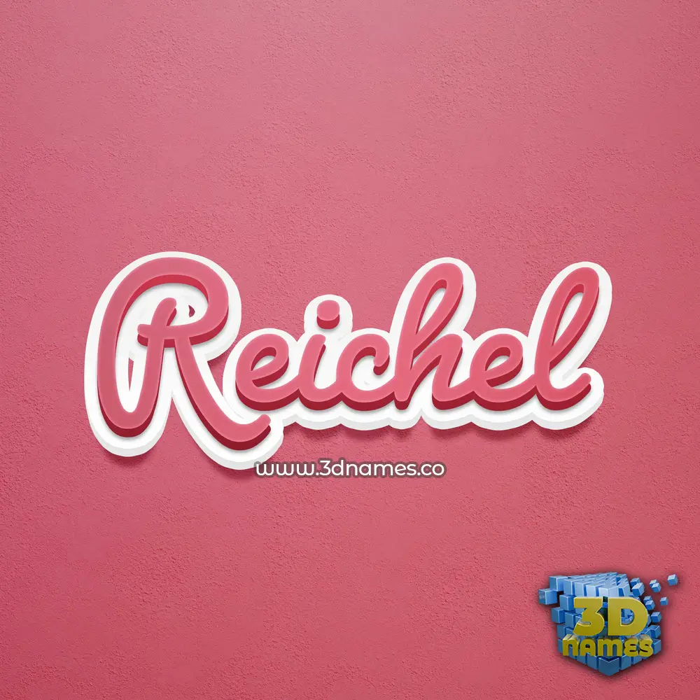 reichel in Red Scribble style - 3D name wallpaper