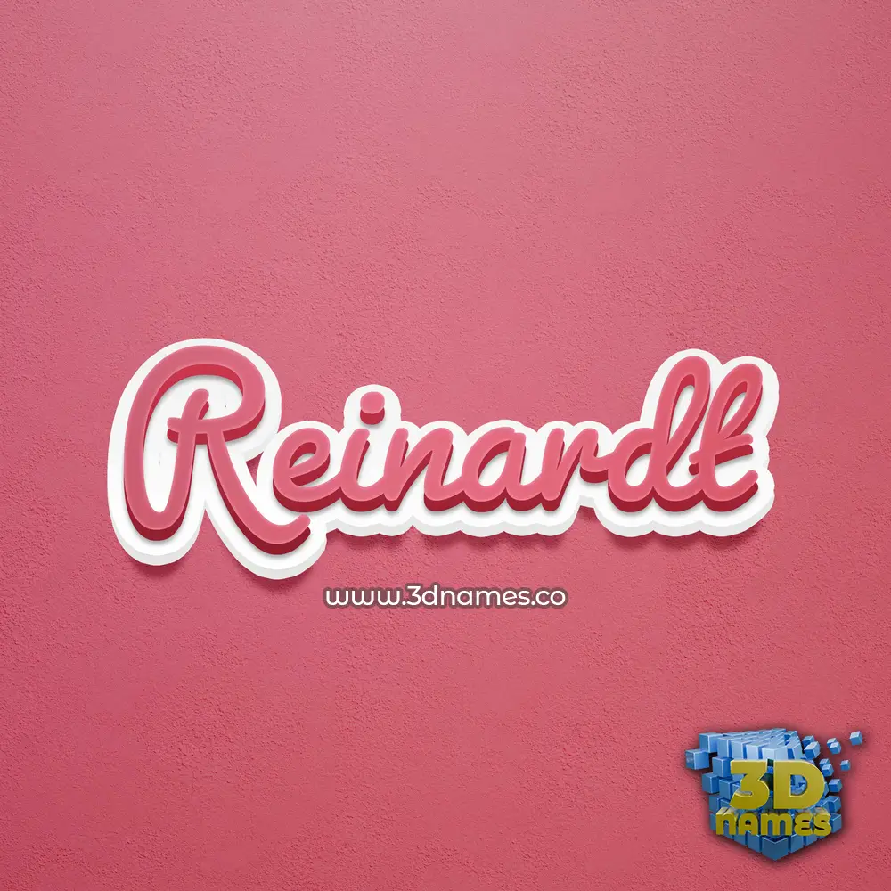 reinardt in Red Scribble style - 3D name wallpaper