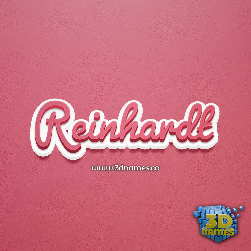reinhardt in Red Scribble style - 3D name wallpaper