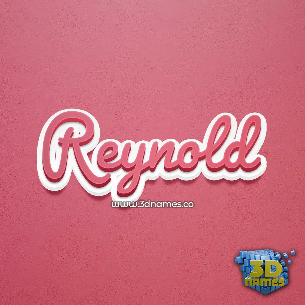 reynold in Red Scribble style - 3D name wallpaper
