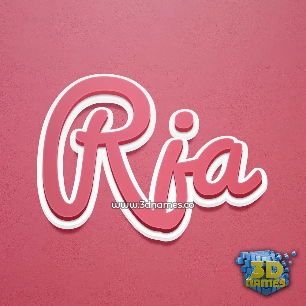 rja in Red Scribble style - 3D name wallpaper