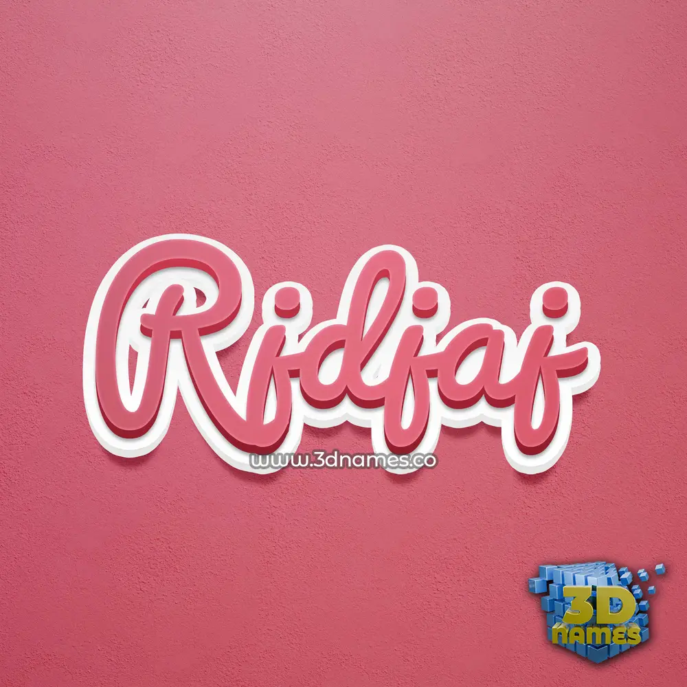 rjdjaj in Red Scribble style - 3D name wallpaper