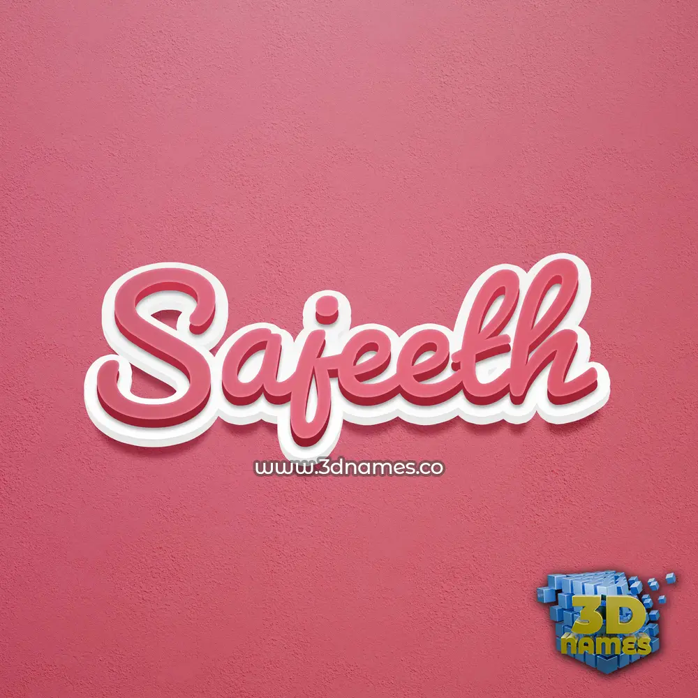 sajeeth in Red Scribble style - 3D name wallpaper