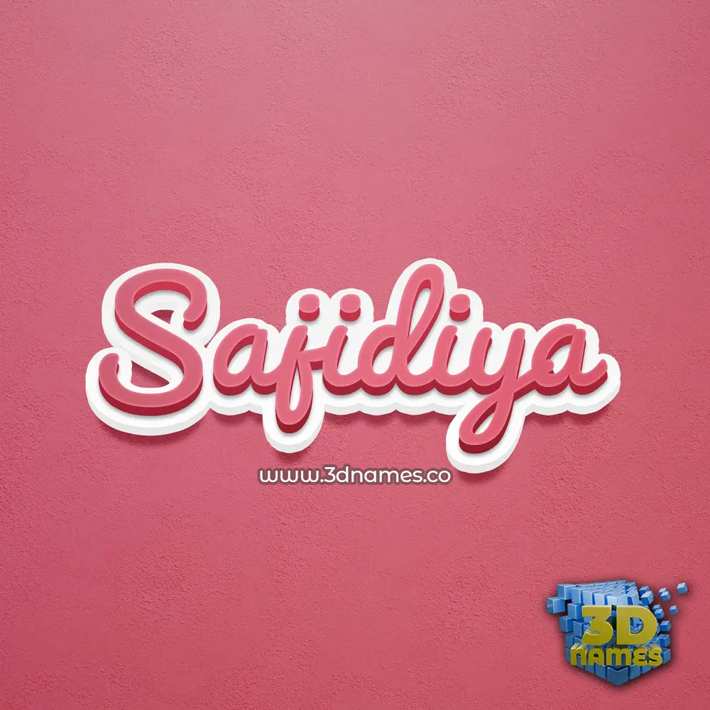 sajidiya in Red Scribble style - 3D name wallpaper