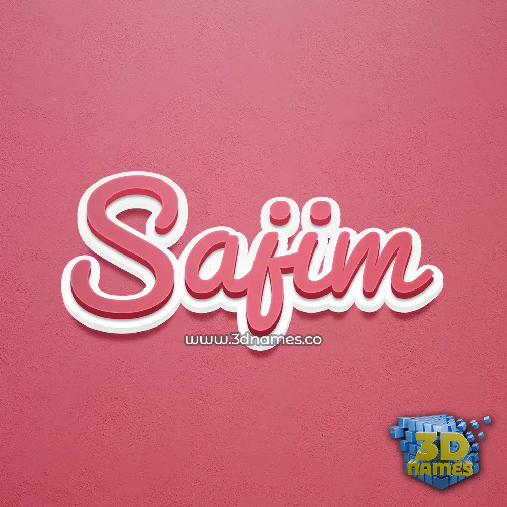 sajim in Red Scribble style - 3D name wallpaper