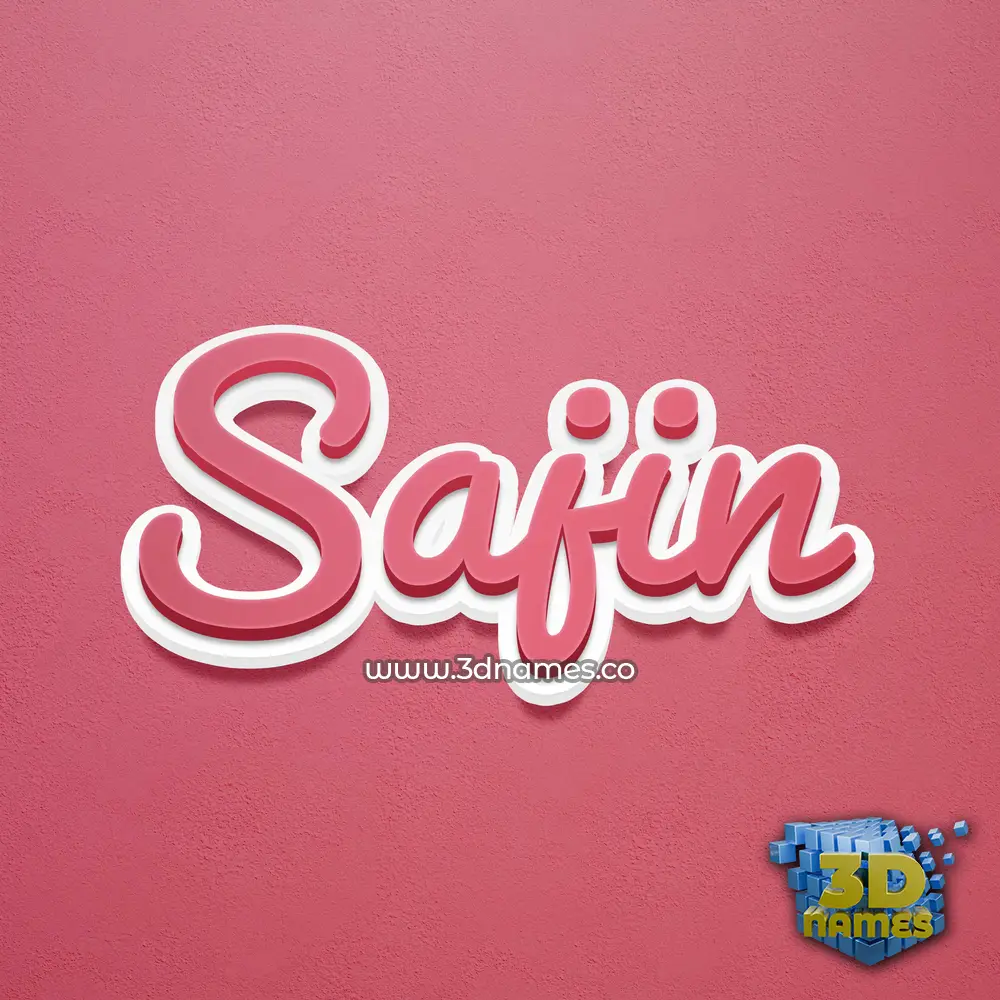 sajin in Red Scribble style - 3D name wallpaper