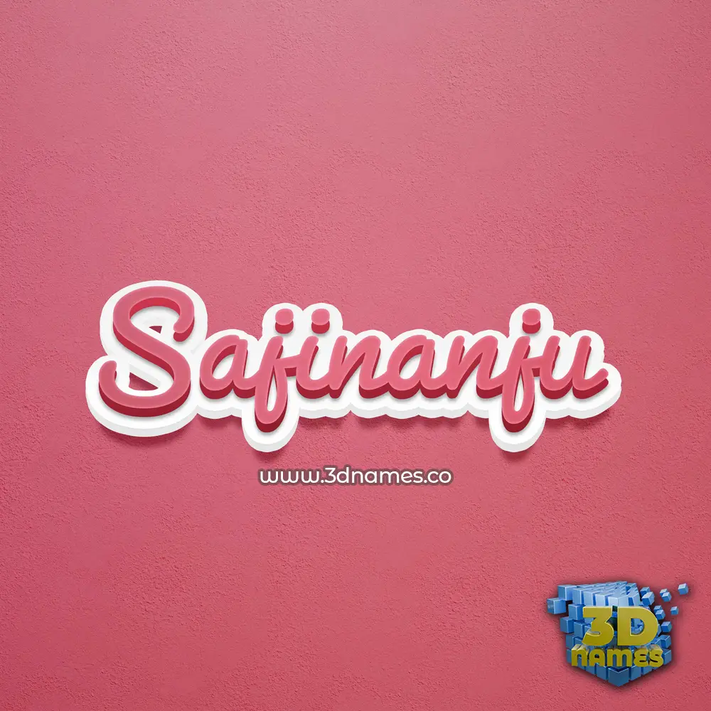 sajinanju in Red Scribble style - 3D name wallpaper