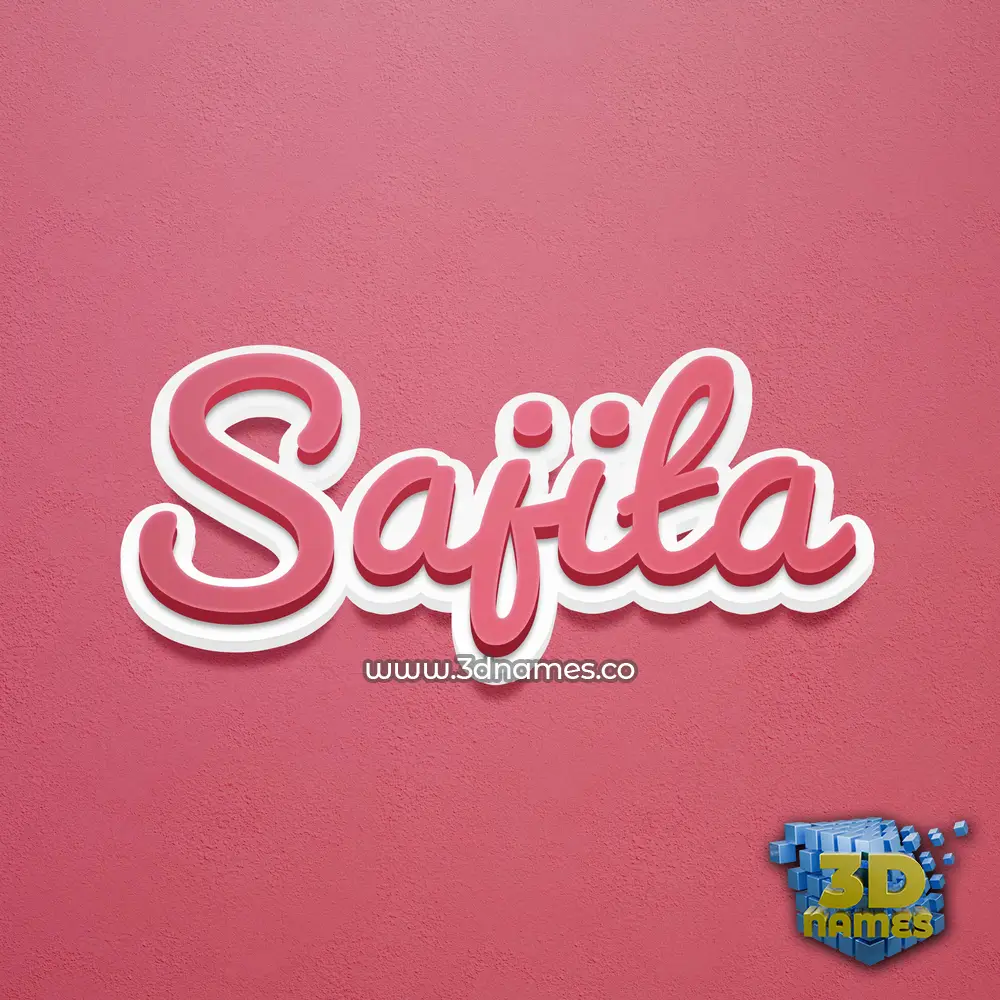 sajita in Red Scribble style - 3D name wallpaper