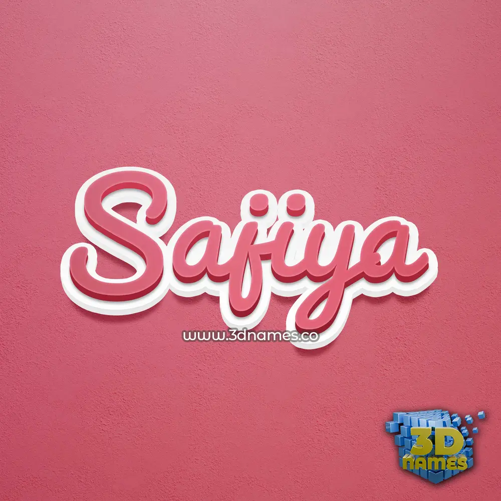 sajiya in Red Scribble style - 3D name wallpaper