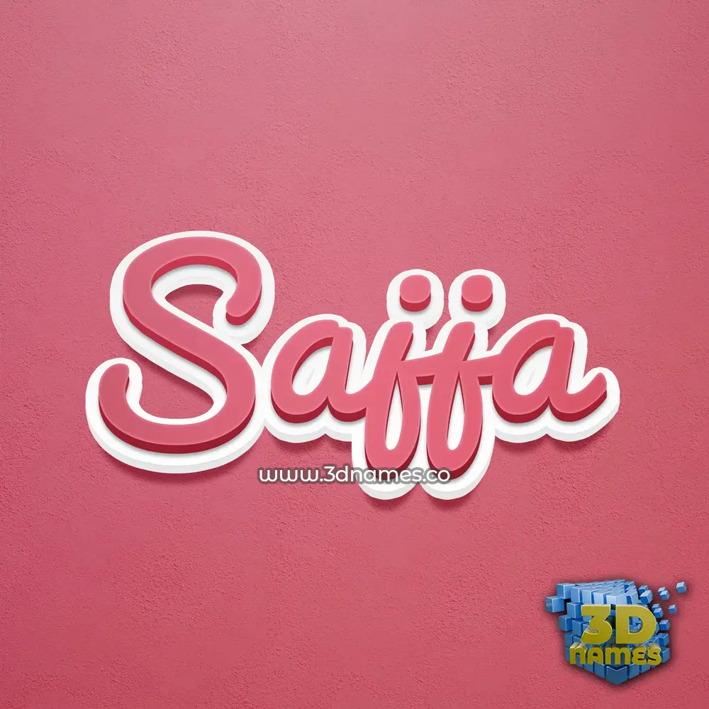 sajja in Red Scribble style - 3D name wallpaper