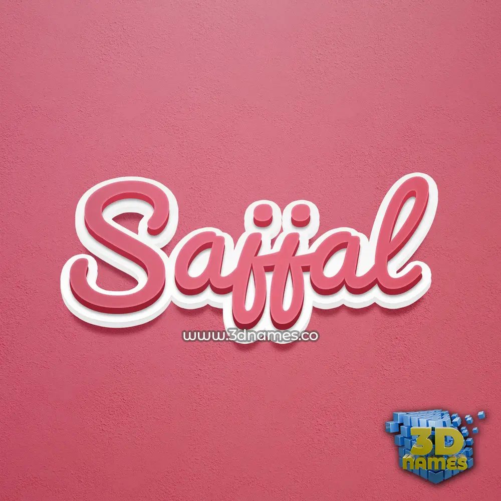 sajjal in Red Scribble style - 3D name wallpaper