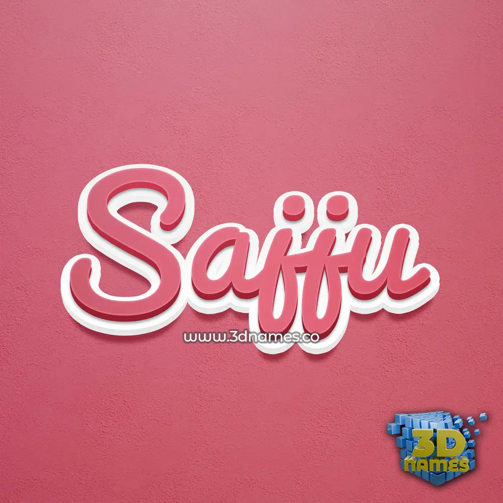 sajju in Red Scribble style - 3D name wallpaper