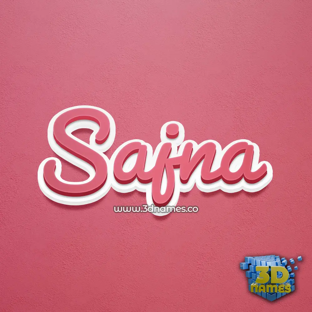 sajna in Red Scribble style - 3D name wallpaper