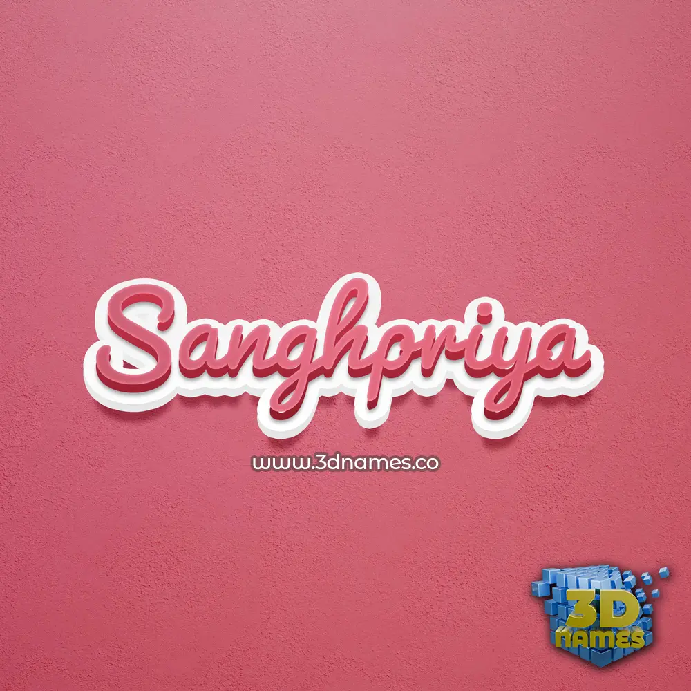 sanghpriya in Red Scribble style - 3D name wallpaper