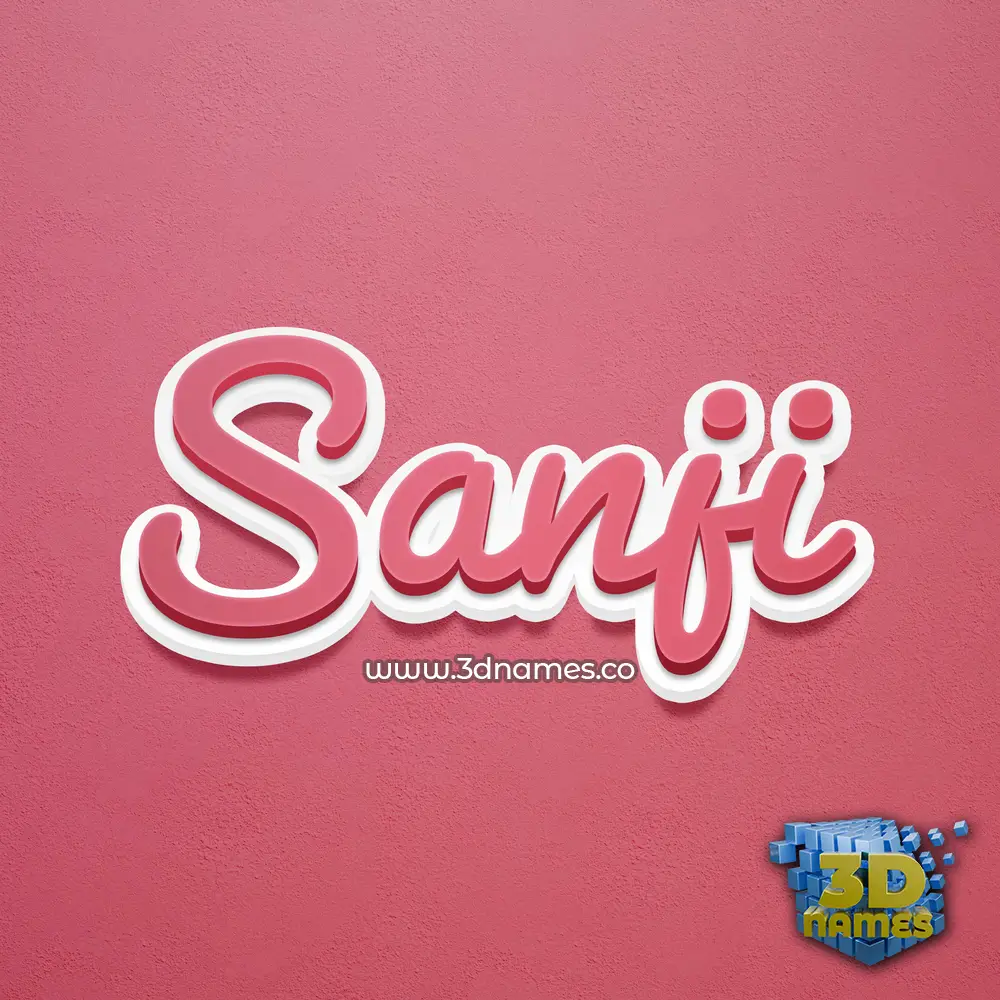 sanji in Red Scribble style - 3D name wallpaper
