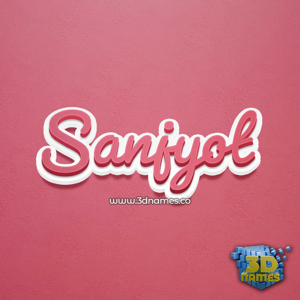 sanjyot in Red Scribble style - 3D name wallpaper
