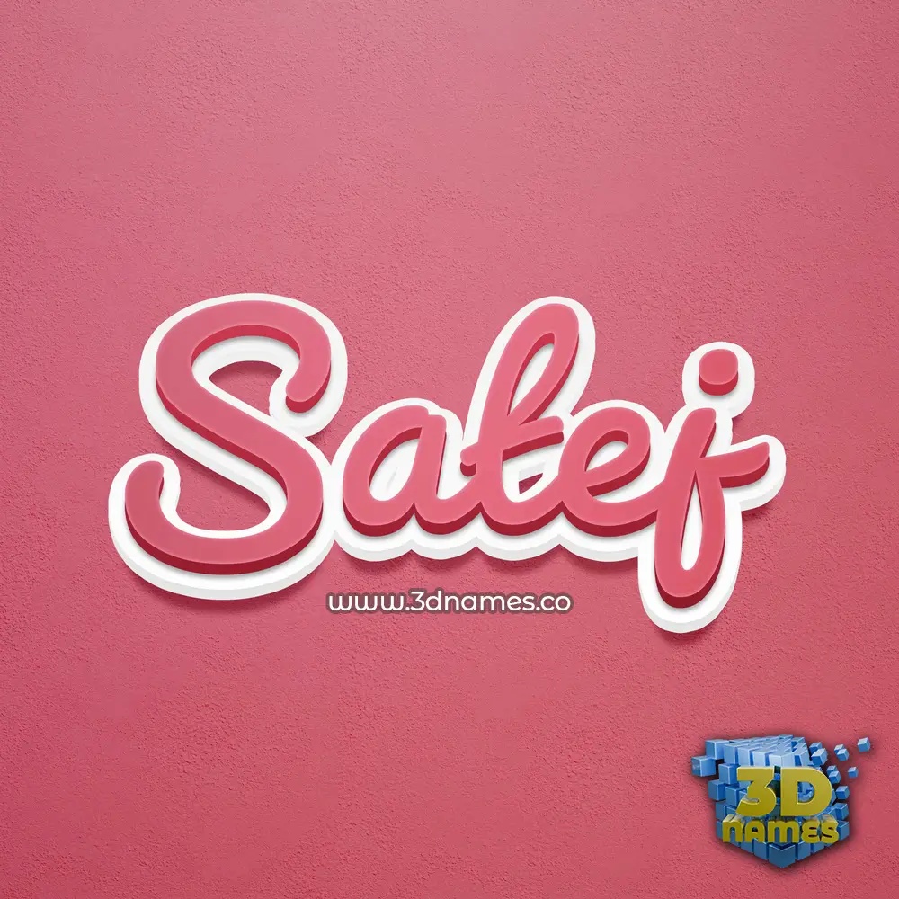 satej in Red Scribble style - 3D name wallpaper