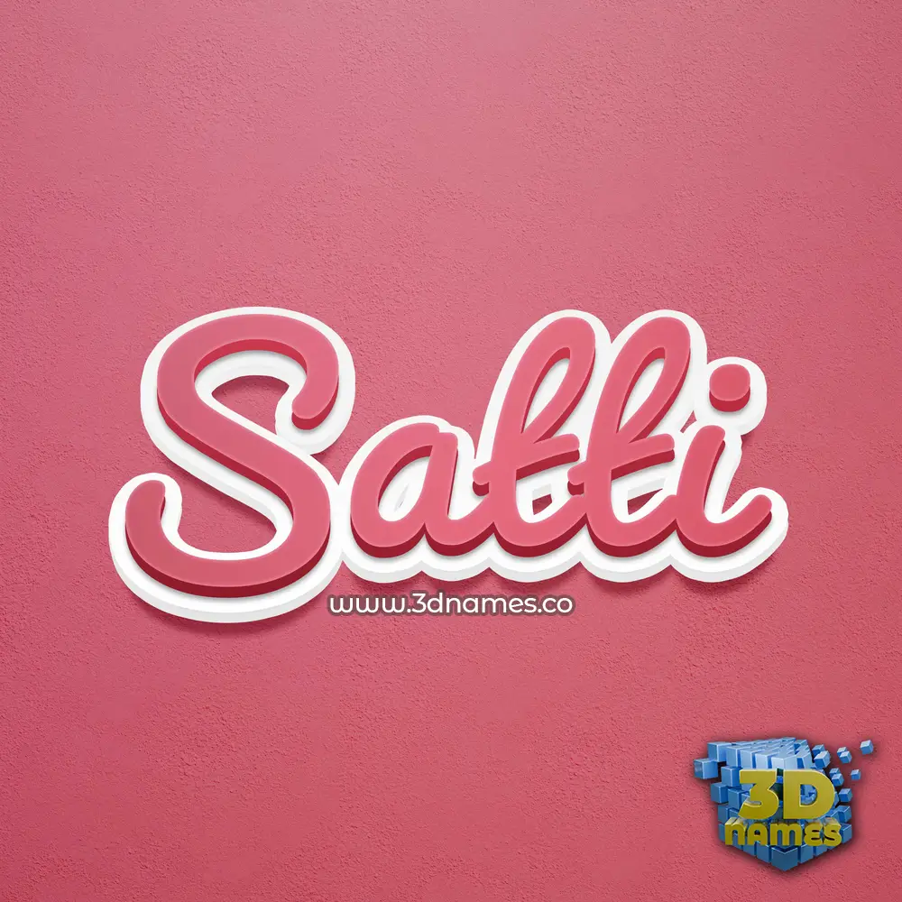 satti in Red Scribble style - 3D name wallpaper