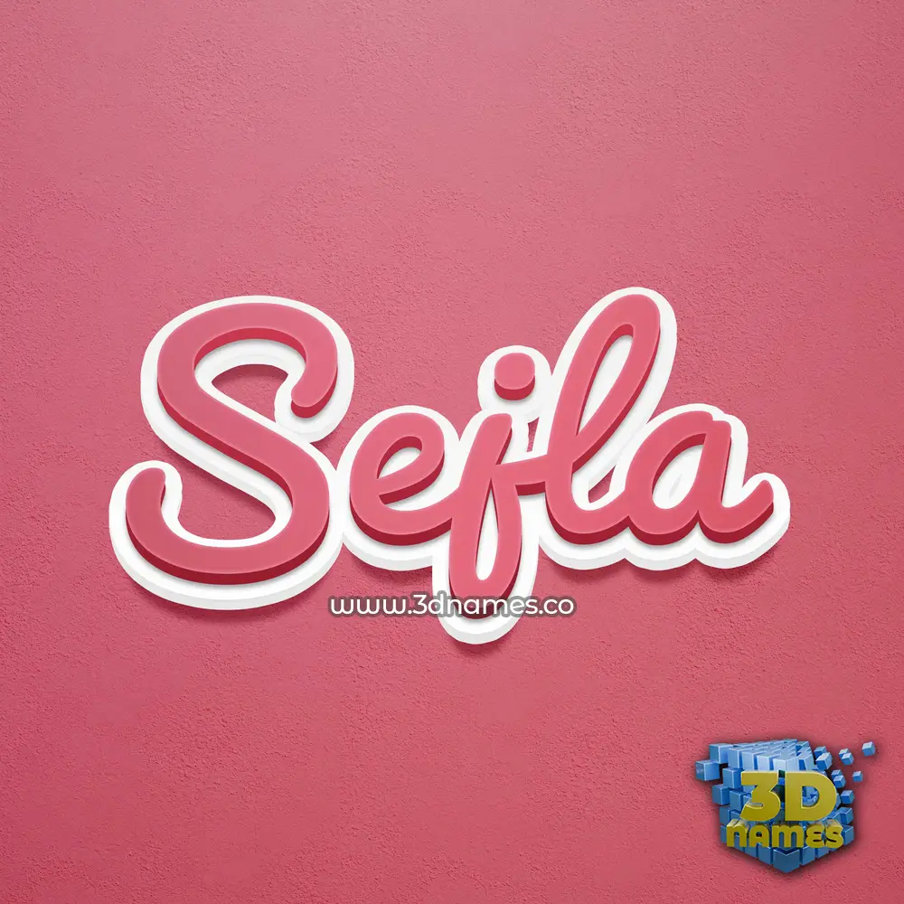 sejla in Red Scribble style - 3D name wallpaper