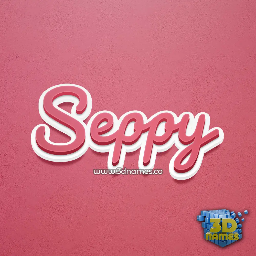 seppy in Red Scribble style - 3D name wallpaper