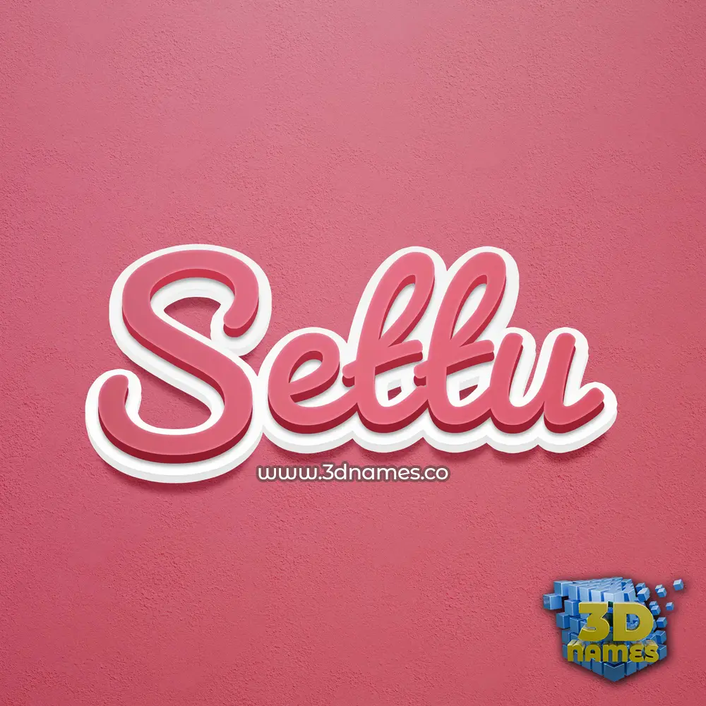 settu in Red Scribble style - 3D name wallpaper