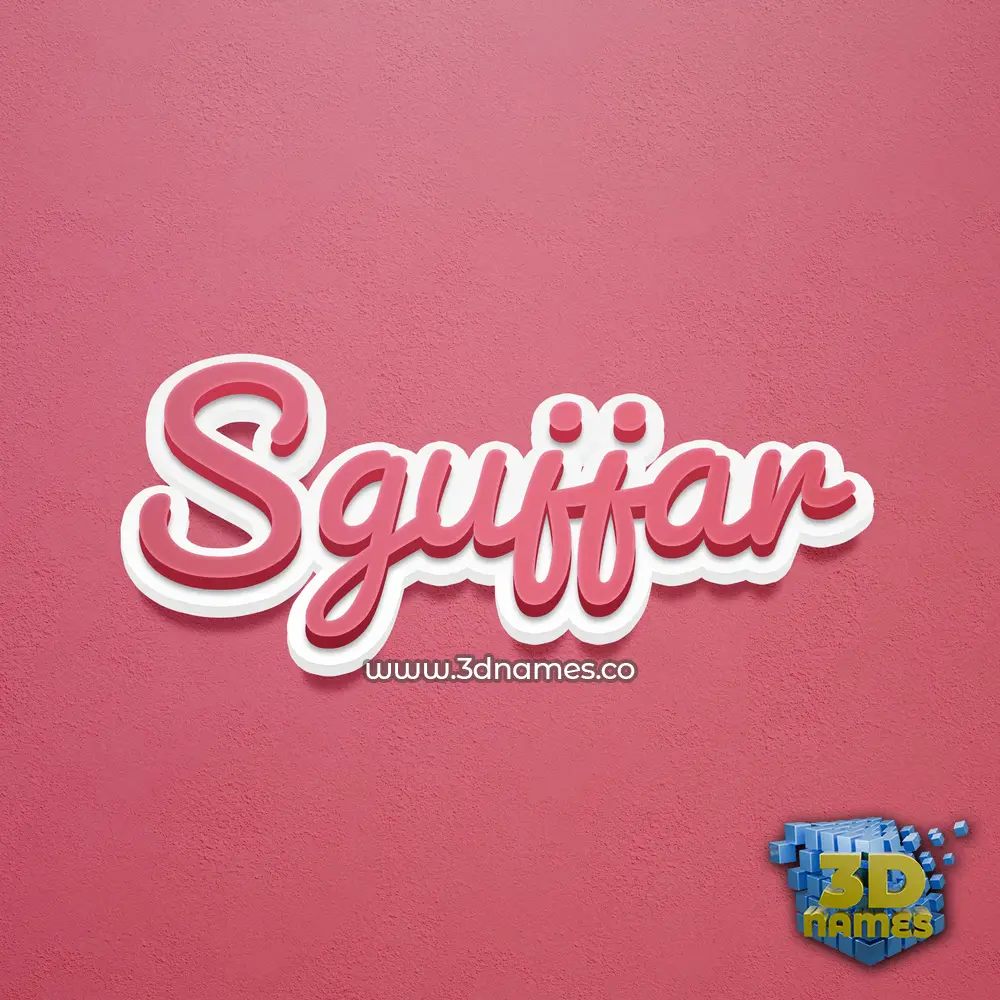 sgujjar in Red Scribble style - 3D name wallpaper