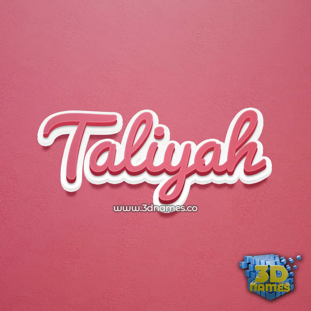 taliyah in Red Scribble style - 3D name wallpaper