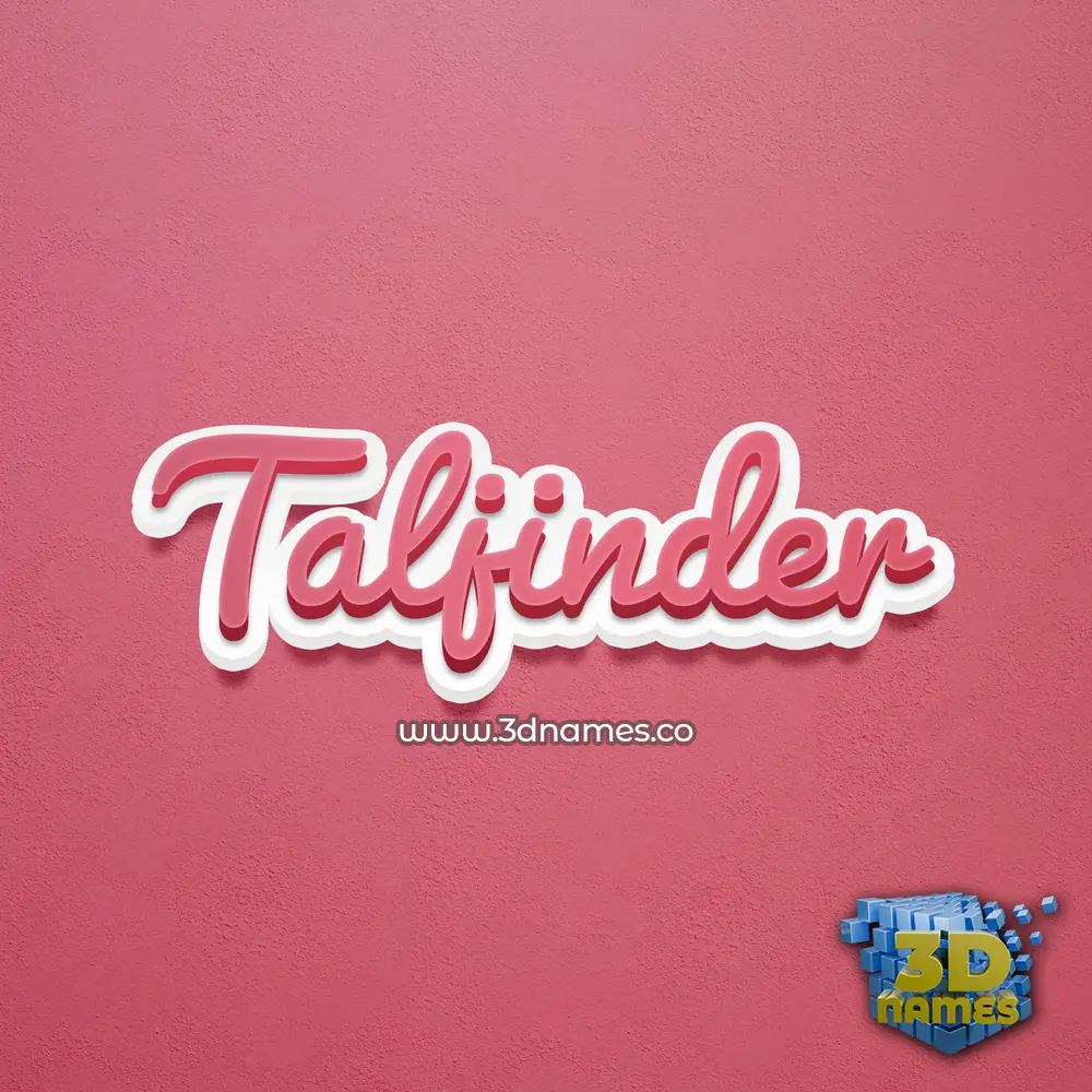 taljinder in Red Scribble style - 3D name wallpaper