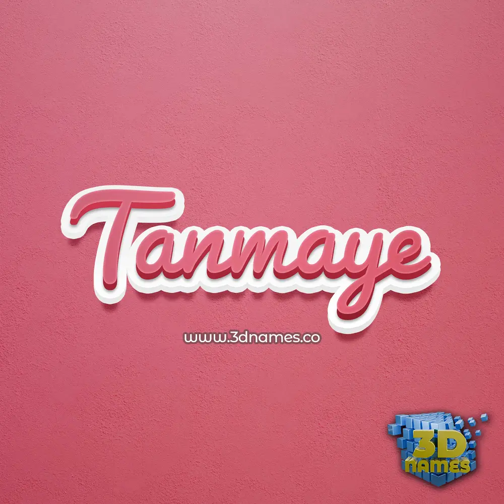 tanmaye in Red Scribble style - 3D name wallpaper