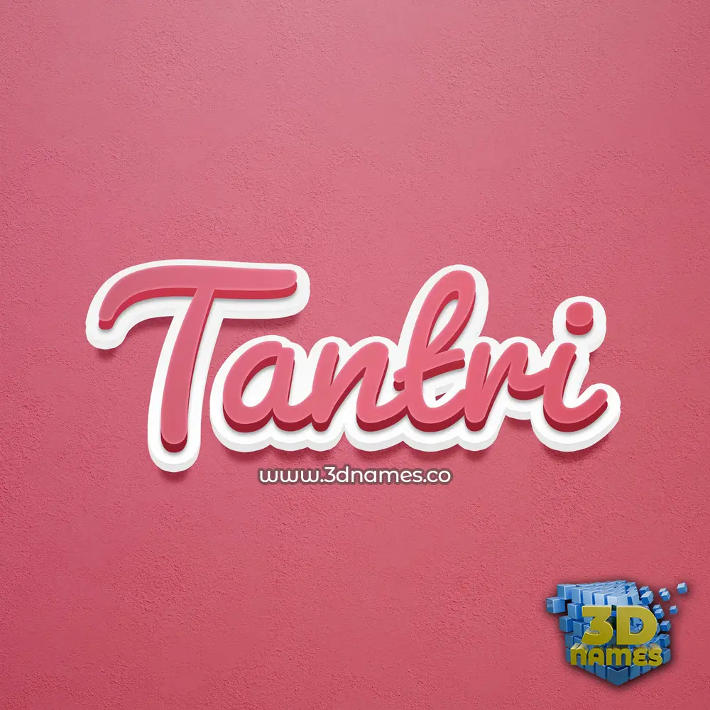 tantri in Red Scribble style - 3D name wallpaper