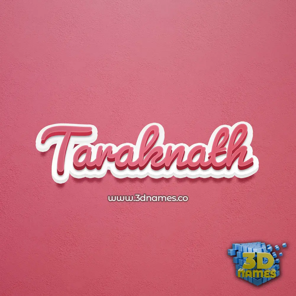 taraknath in Red Scribble style - 3D name wallpaper