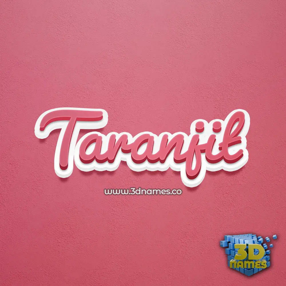 taranjit in Red Scribble style - 3D name wallpaper