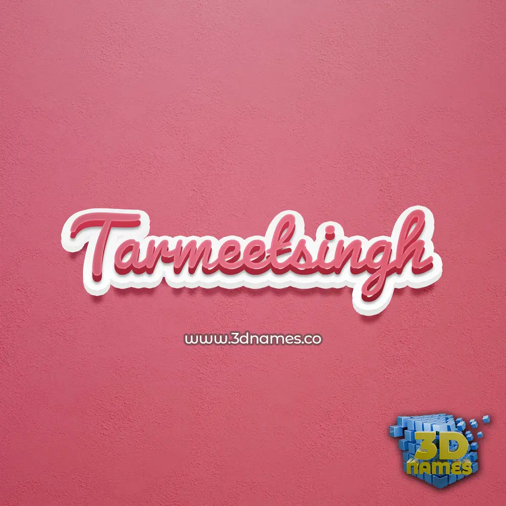 tarmeetsingh in Red Scribble style - 3D name wallpaper