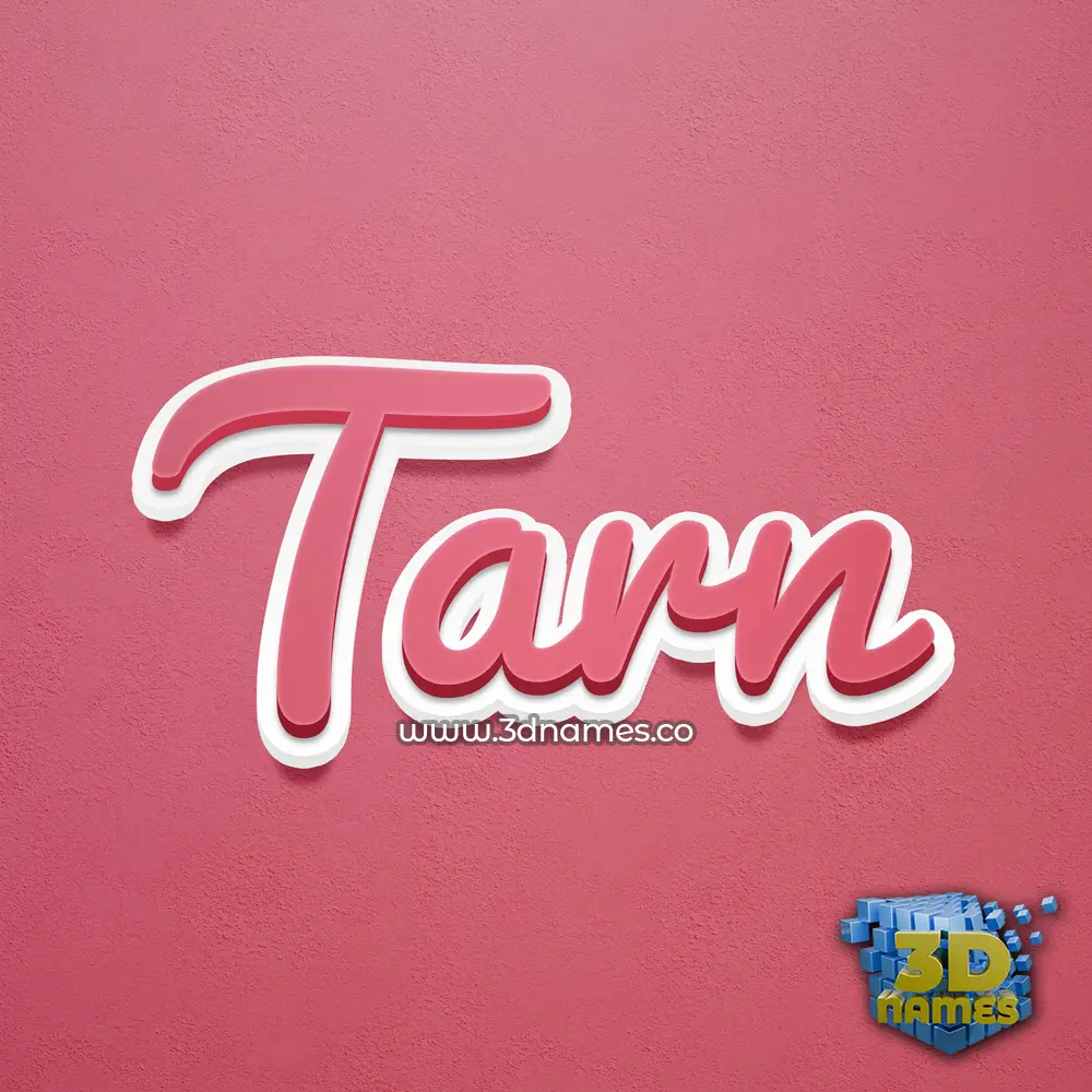 tarn in Red Scribble style - 3D name wallpaper