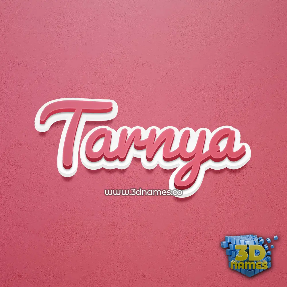 tarnya in Red Scribble style - 3D name wallpaper