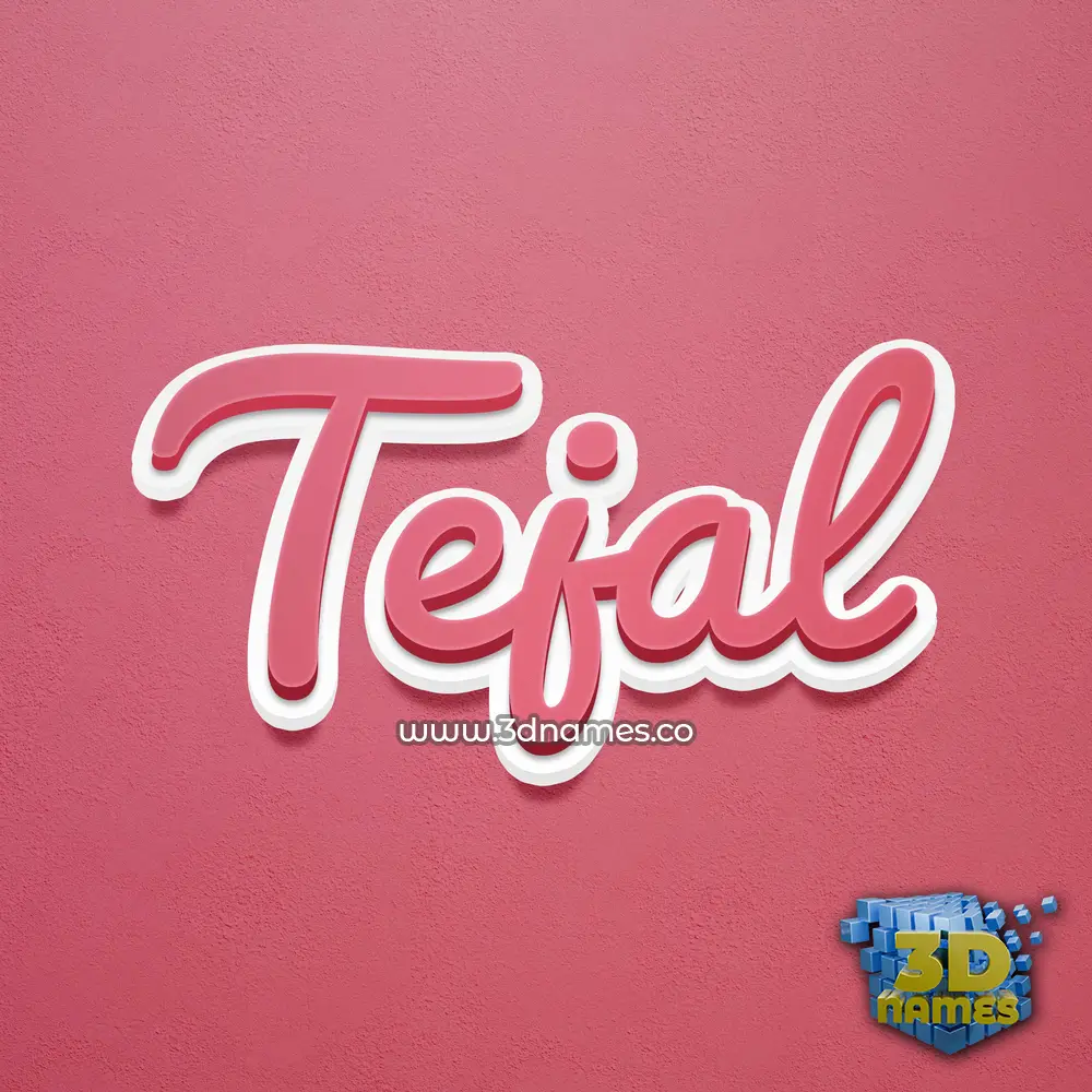 tejal in Red Scribble style - 3D name wallpaper
