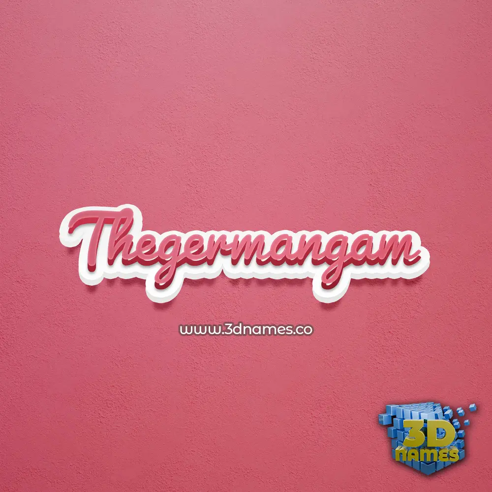 thegermangam in Red Scribble style - 3D name wallpaper