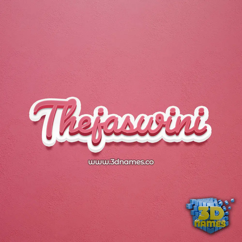 thejaswini in Red Scribble style - 3D name wallpaper