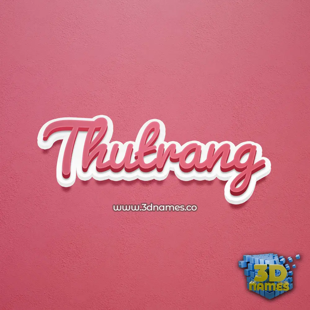 thutrang in Red Scribble style - 3D name wallpaper