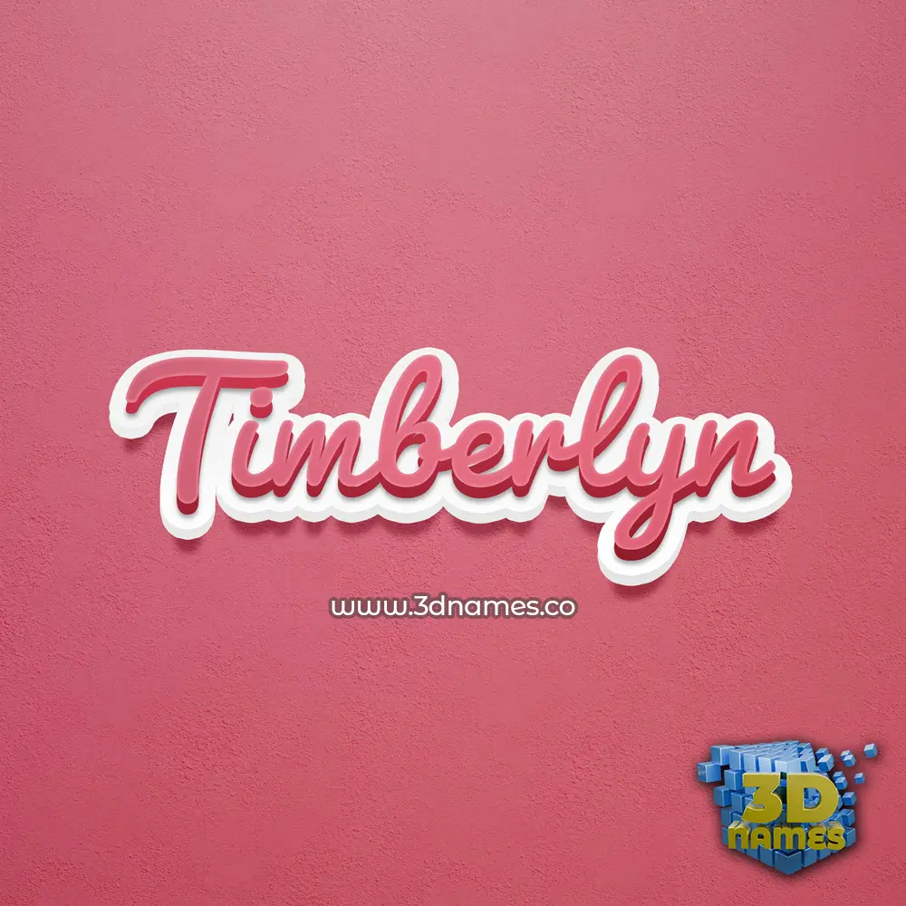 timberlyn in Red Scribble style - 3D name wallpaper
