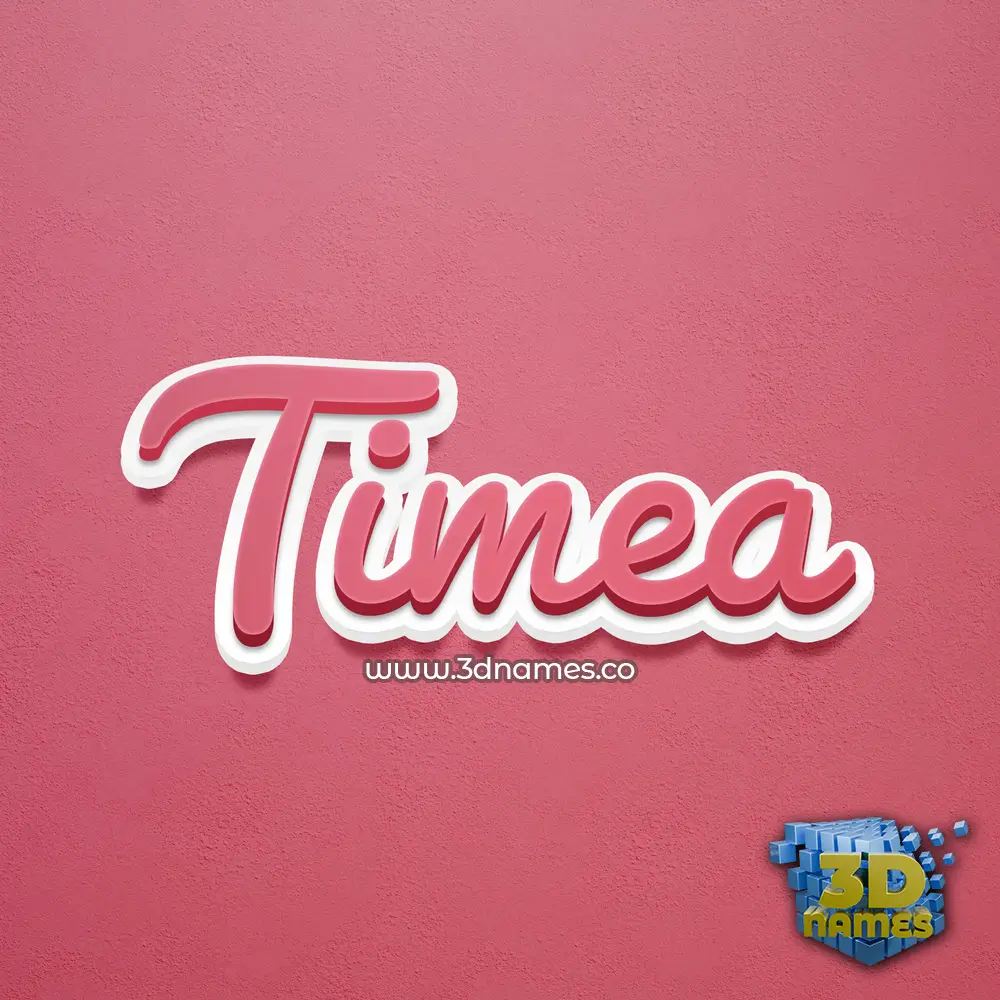 timea in Red Scribble style - 3D name wallpaper