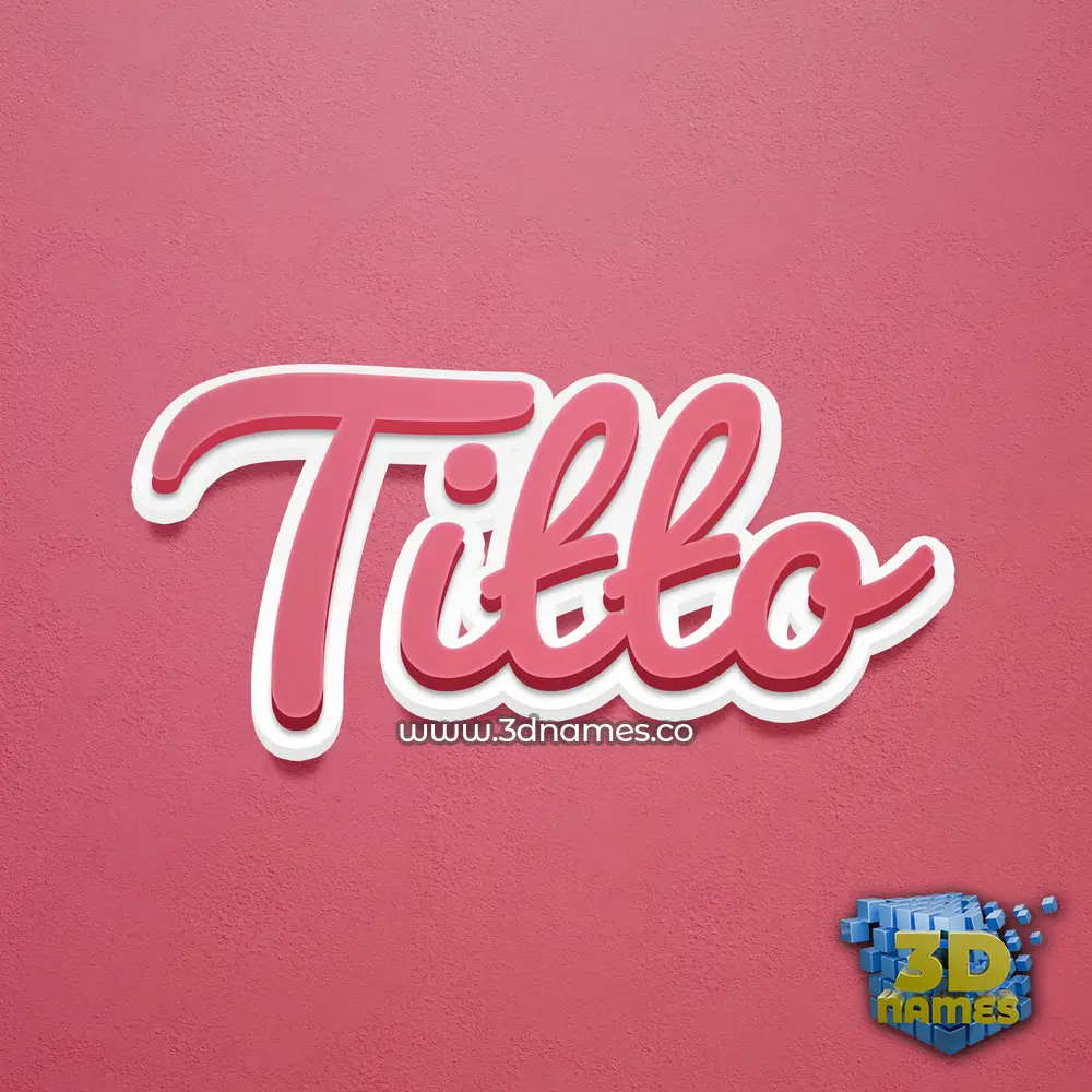 titto in Red Scribble style - 3D name wallpaper