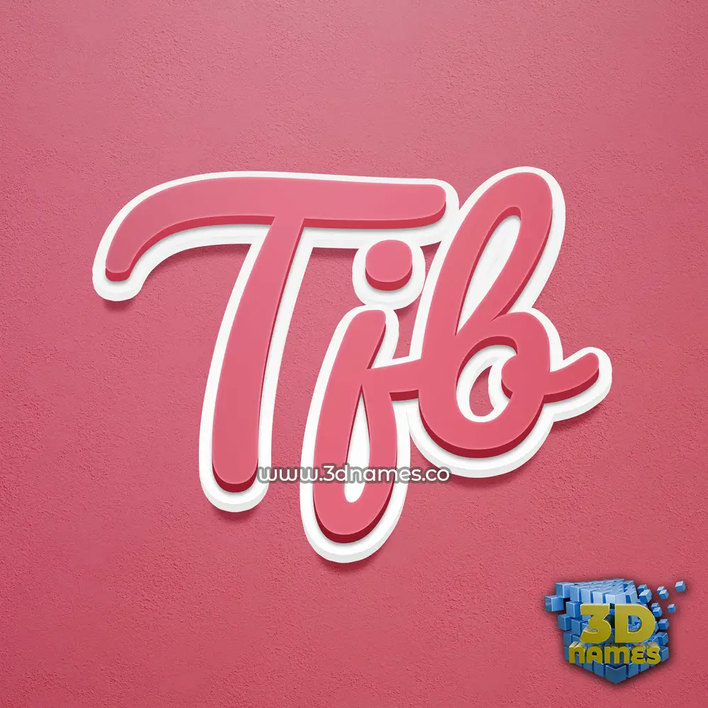 tjb in Red Scribble style - 3D name wallpaper