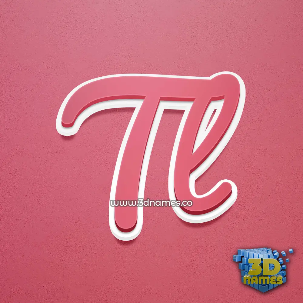 tl in Red Scribble style - 3D name wallpaper