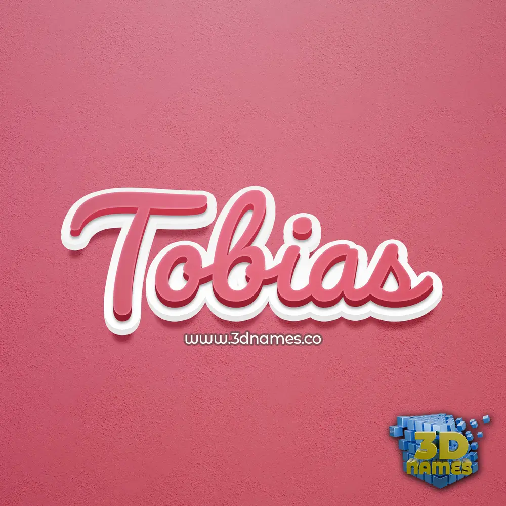 tobias in Red Scribble style - 3D name wallpaper